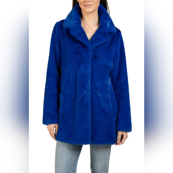 Love Token Mid-Length Faux Fur Jacket LT0917 - Picture 1 of 1
